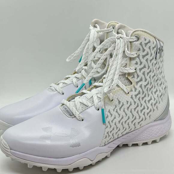 NEW! Under Armour Lacrosse Turf Cleats White Women's 9.5 - Picture 2 of 10